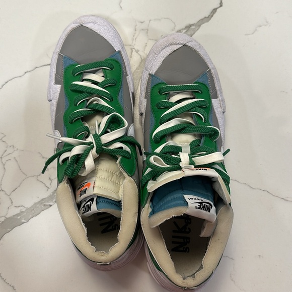 Nike Blazer low Sacai medium grey/classic green - Picture 6 of 11